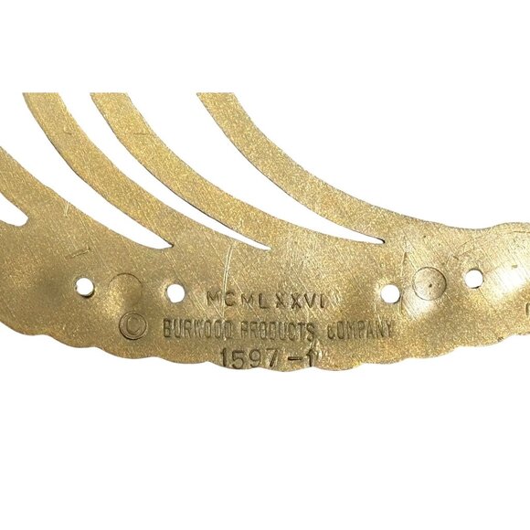 Homco Products Burwood Gold Swirl Metal Wall Art Sculpture - Picture 8 of 8